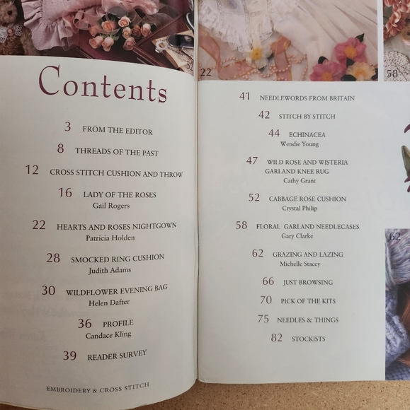 Lot of 4 Embroidery & Cross Stitch - RIBBON Embroidery, Smocking and more - Picture 5 of 10